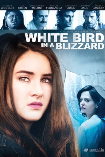 Pájaro blanco de la tormenta de nieve